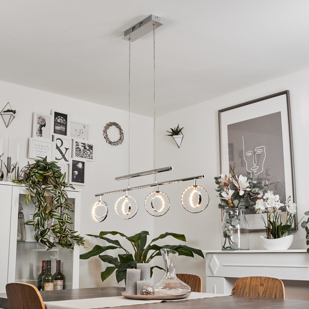 Reality GINA Staande lamp LED Chroom, 4-lichts