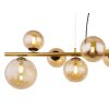 Globo RIHA Hanglamp LED Messing, Zwart, 9-lichts
