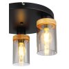 Globo FINCA Plafondlamp Rookkleurig, 3-lichts
