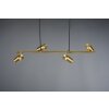 Trio Marley Hanglamp Oud messing, 4-lichts