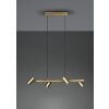 Trio Marley Hanglamp Oud messing, 4-lichts