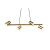 Trio Marley Hanglamp Oud messing, 4-lichts