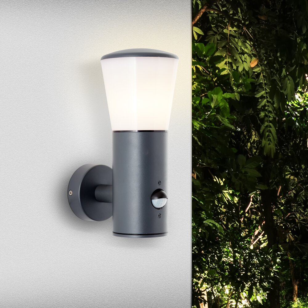 Brilliant Cliffi Buiten muurverlichting Antraciet, 1-licht, Bewegingsmelder main product photo