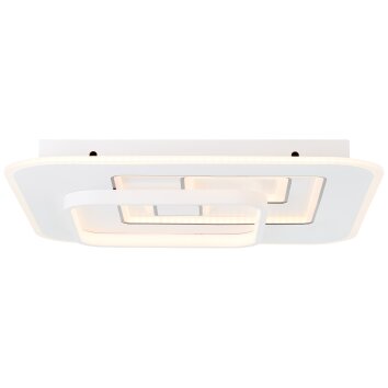 Brilliant Furtado Plafondlamp LED Zwart, Wit, 1-licht, Afstandsbediening