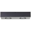 Brilliant Doro Plafondlamp LED Zwart, 2-lichts