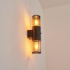 Caragua Buiten muurverlichting Zwart, 2-lichts, Bewegingsmelder