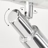 Morges Plafondlamp LED Chroom, Wit, 4-lichts
