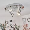 Morges Plafondlamp LED Chroom, Wit, 4-lichts