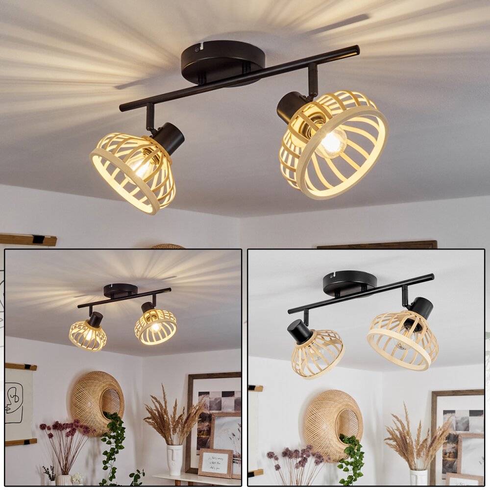 Totui Plafondlamp Zwart, 2-lichts main product photo