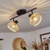 Totui Plafondlamp Zwart, 2-lichts