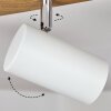 Javel Plafondlamp Bruin, Chroom, houtlook, 3-lichts