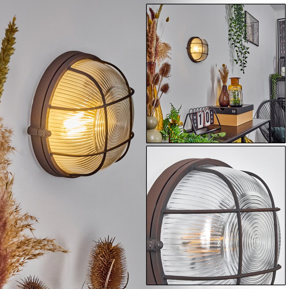 Chaquire Muurlamp Bruin, Roest, 1-licht main product photo