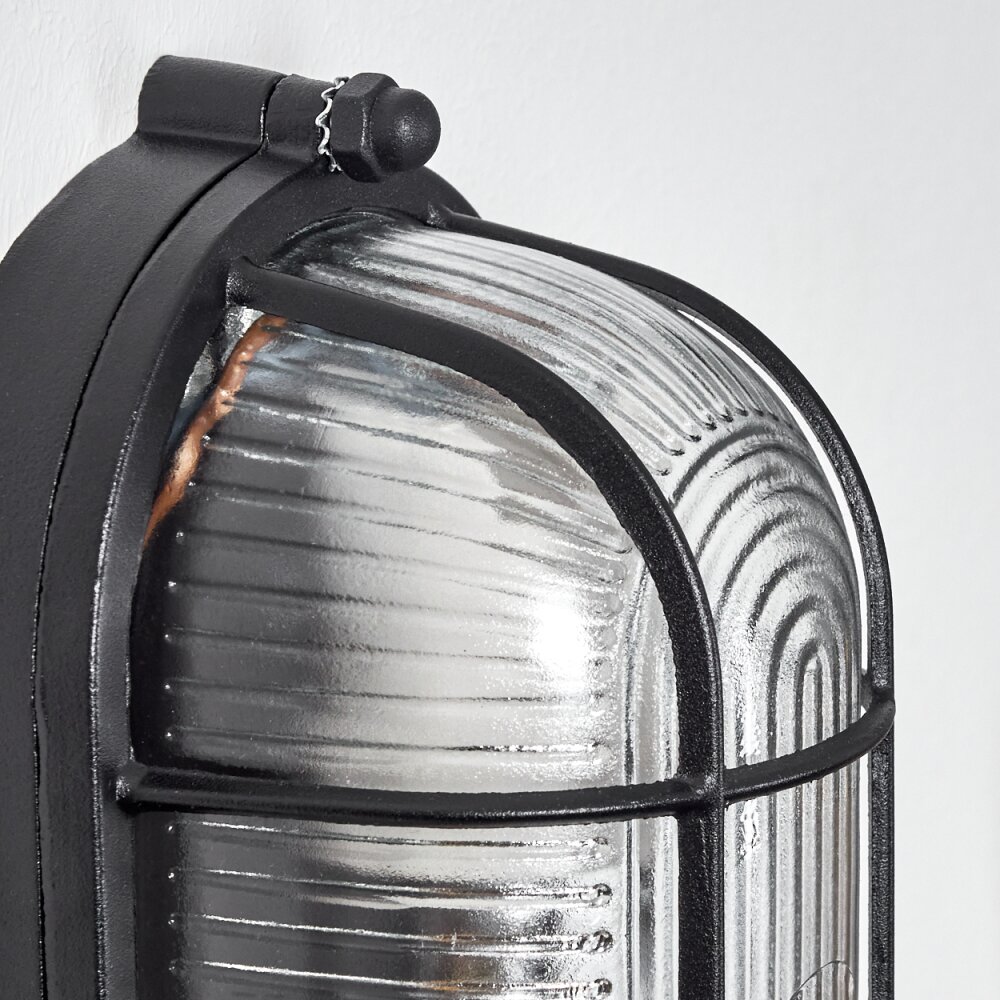 Quintay Muurlamp Zwart, 1-licht
