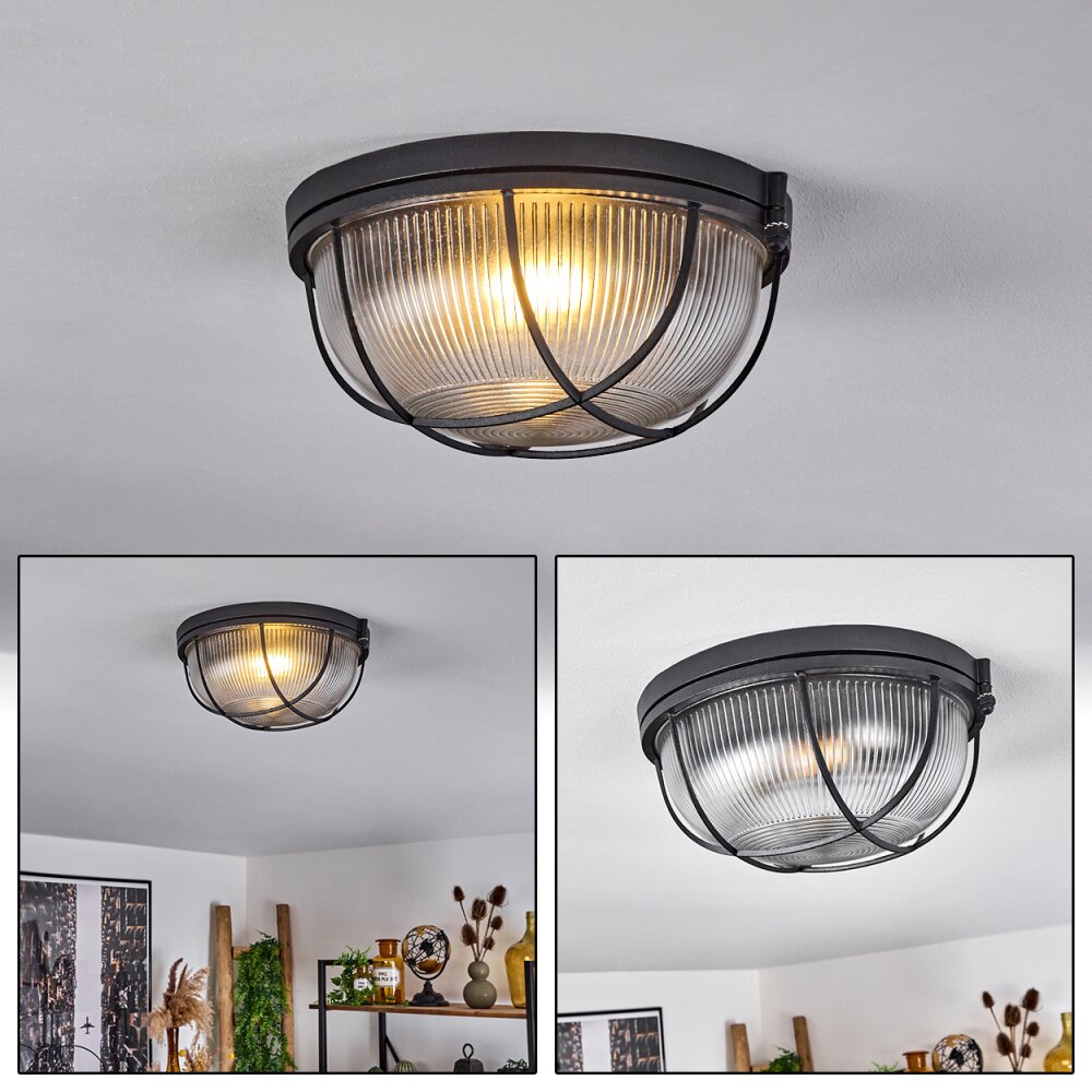 Quintay Plafondlamp Zwart, 1-licht main product photo