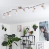 Icalma Plafondlamp Hout licht, Nikkel mat, 6-lichts