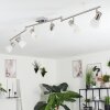 Villaseca Plafondlamp LED Nikkel mat, 6-lichts