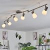 Villaseca Plafondlamp LED Nikkel mat, 6-lichts
