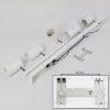 Javel Plafondlamp Chroom, Wit, 5-lichts