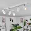 Javel Plafondlamp Chroom, Wit, 5-lichts
