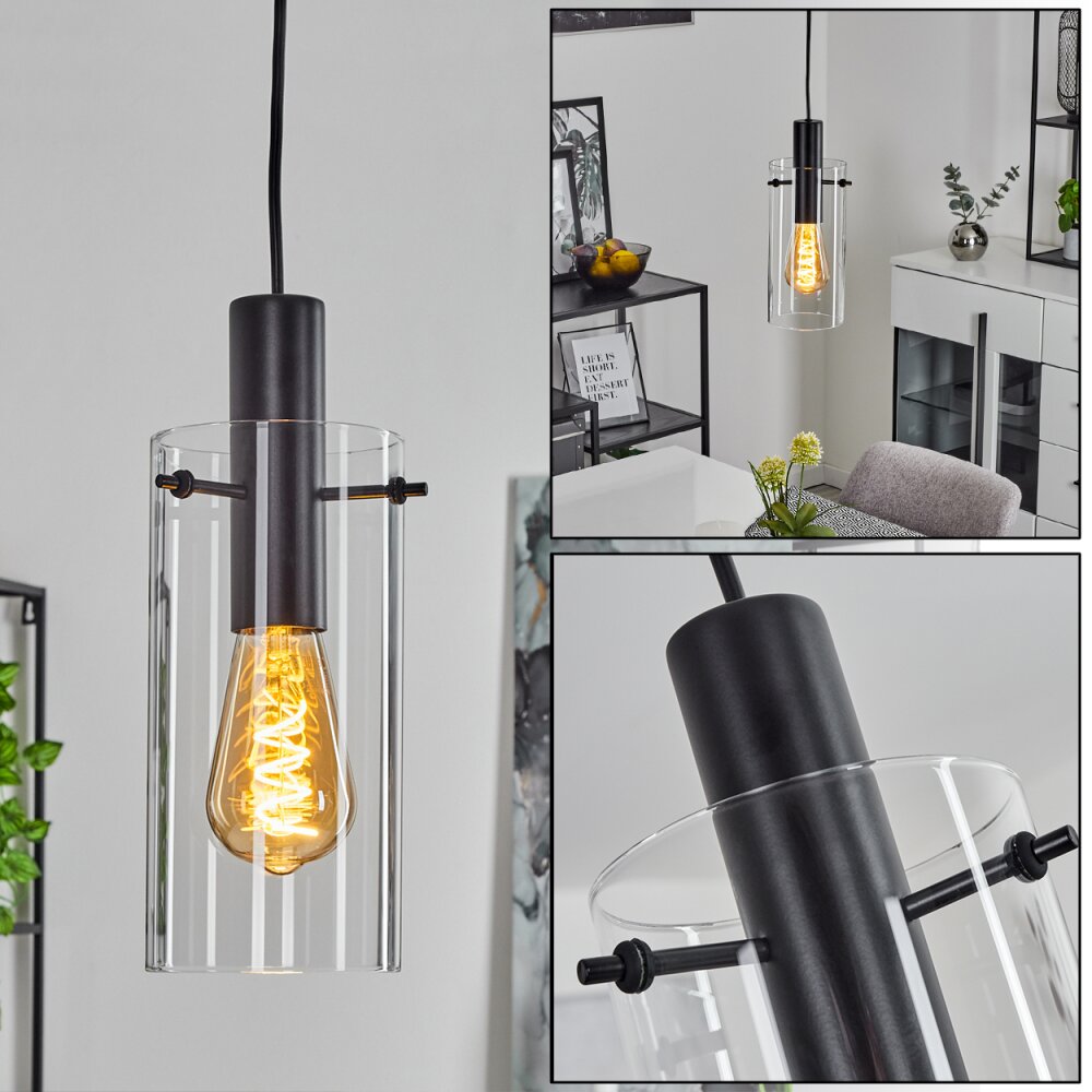 Miaqui Hanger Zwart, 1-licht main product photo