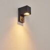 Kingstown Buiten muurverlichting Antraciet, Transparant, Helder, 1-licht, Bewegingsmelder