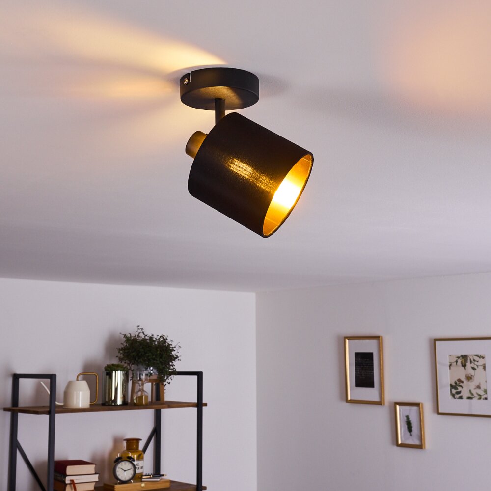 Alsen Plafondlamp Zwart, 1-licht