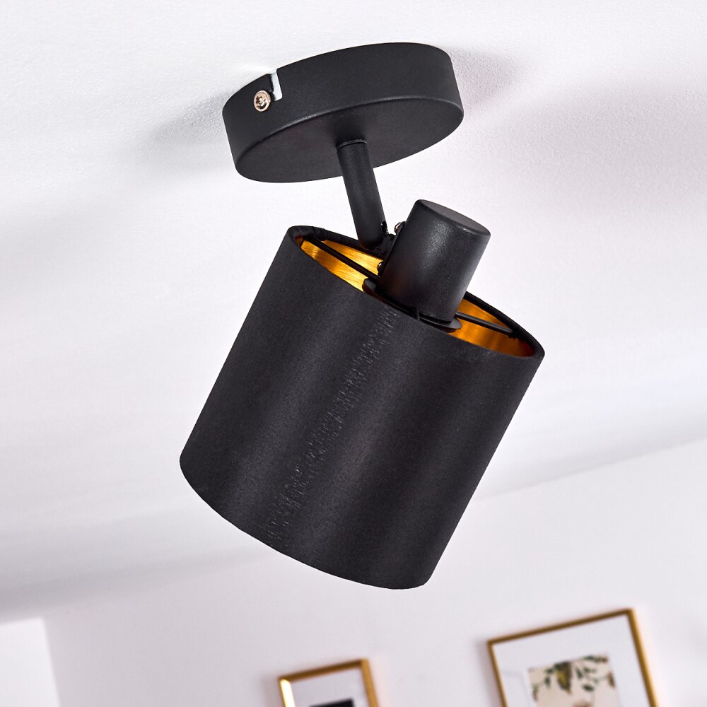 Alsen Plafondlamp Zwart, 1-licht