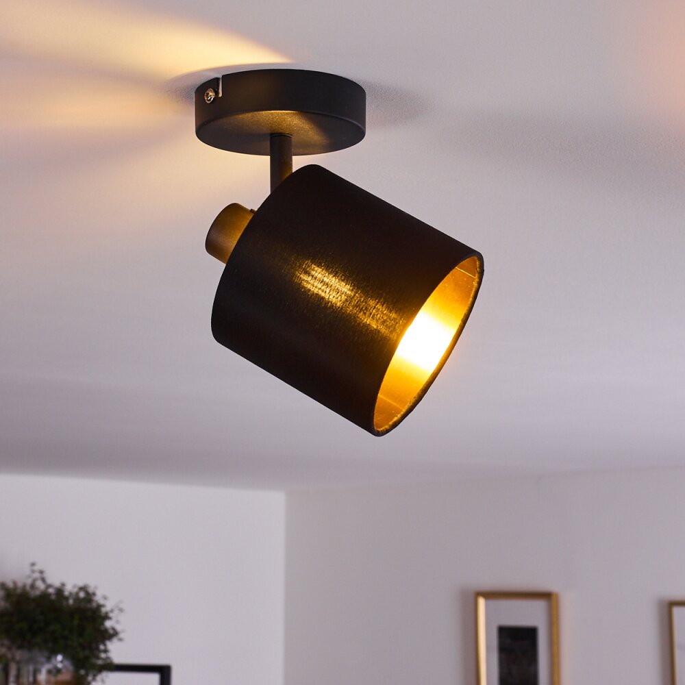 Alsen Plafondlamp Zwart, 1-licht