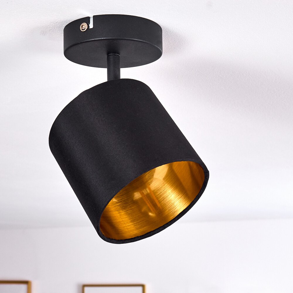 Alsen Plafondlamp Zwart, 1-licht