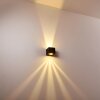 Jonava Buiten muurverlichting LED Zwart, 2-lichts