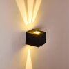 Jonava Buiten muurverlichting LED Zwart, 2-lichts