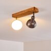Tholen Plafondlamp Bruin, 2-lichts