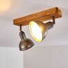 Tholen Plafondlamp Bruin, 2-lichts