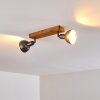 Tholen Plafondlamp Bruin, 2-lichts