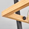 Espenel Plafondlamp Hout licht, Zwart, 1-licht
