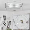 Subles Plafondpaneel LED Wit, 1-licht, Bewegingsmelder