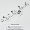 Lonquimay Plafondlamp Nikkel mat, 4-lichts