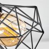 Bardhaman Muurlamp Hout licht, houtlook, Zwart, 1-licht