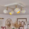 Tome Plafondlamp LED Messing, Wit, 4-lichts