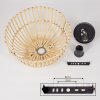 Irupata Plafondlamp Zwart, 1-licht