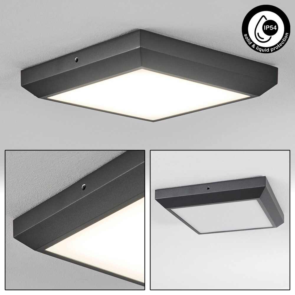 Alkmaar Buitenshuis plafond verlichting LED Antraciet, 1-licht main product photo