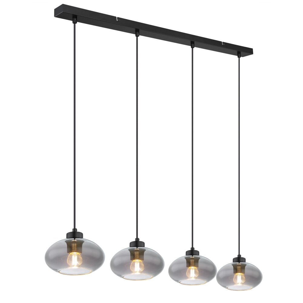 Globo SHAUN Hanger Zwart, 4-lichts main product photo