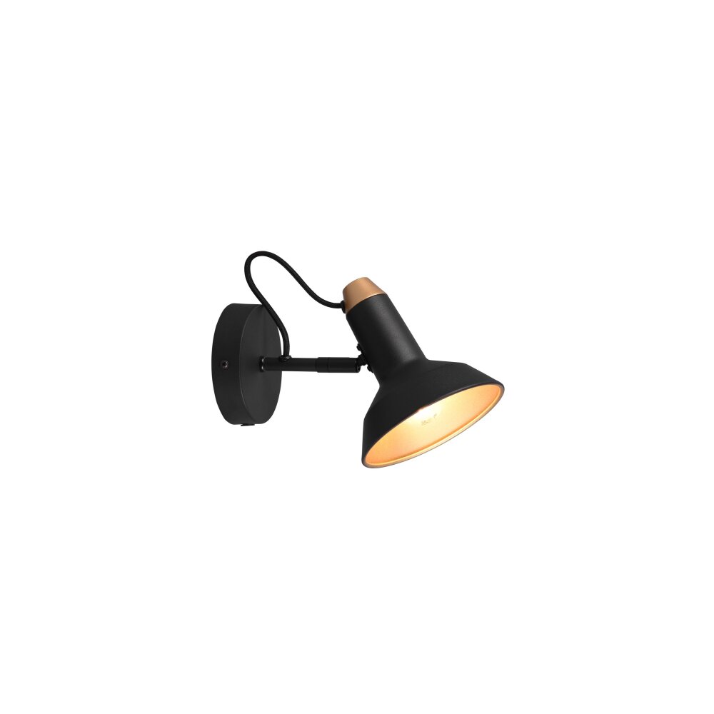 Trio Roxie Muurlamp Zwart, 1-licht main product photo