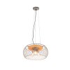 Trio Tamil Hanger Donkerbruin, Nikkel mat, 3-lichts Trio Tamil Hanger Donkerbruin, Nikkel mat, 3-lichts