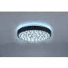 Reality Chizu Plafondlamp LED Zwart, 1-licht, Afstandsbediening, Kleurwisselaar