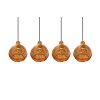 Reality Sprout Hanglamp Zwart, 4-lichts