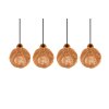 Reality Sprout Hanglamp Zwart, 4-lichts