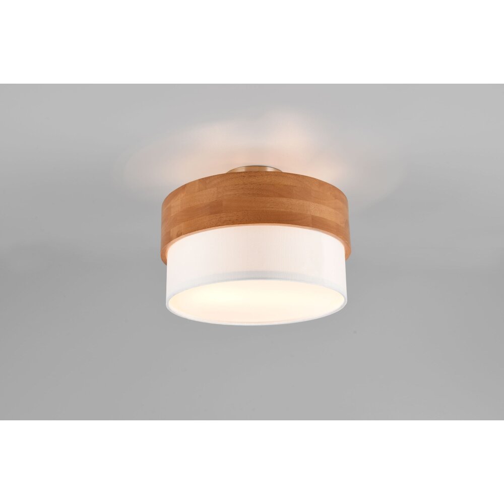 Trio Seasons Plafondlamp Natuurlijke kleuren, Nikkel mat, 2-lichts main product photo