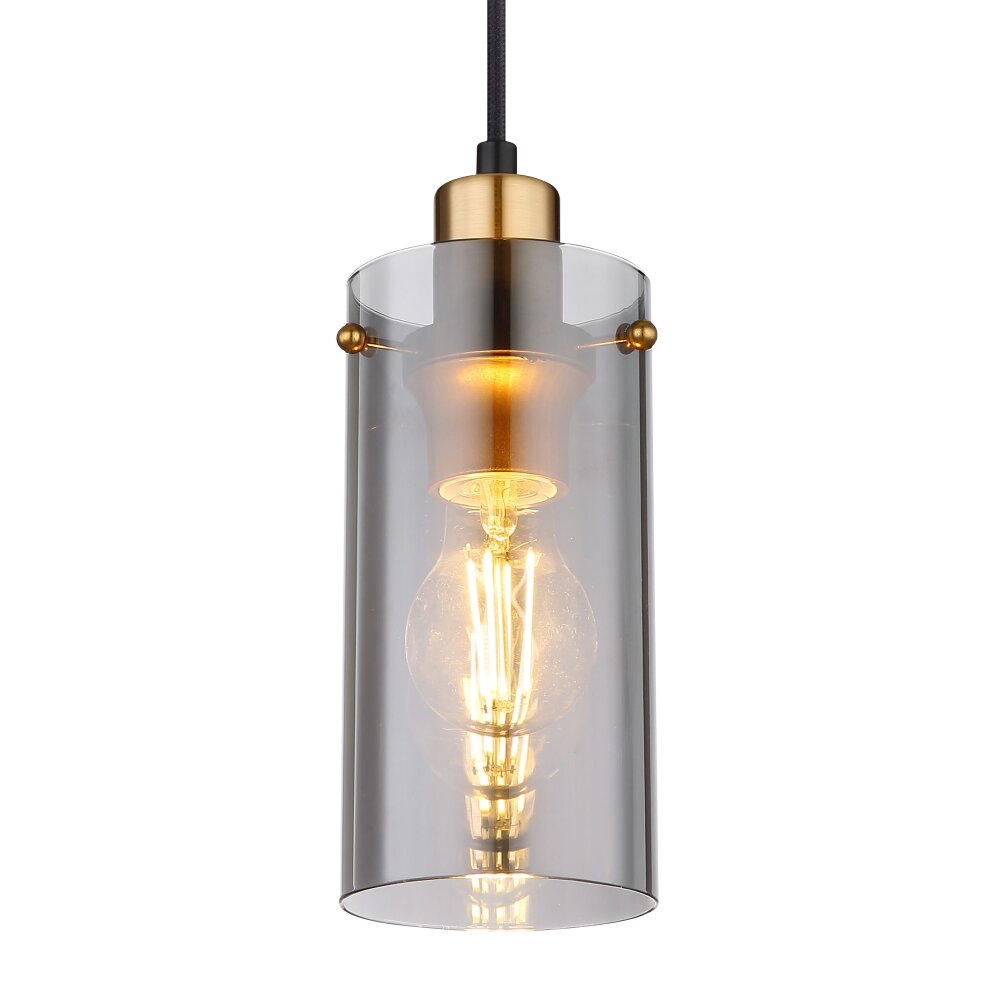 Globo FANNI Hanger Messing, Zwart, 1-licht