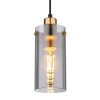 Globo FANNI Hanger Messing, Zwart, 1-licht